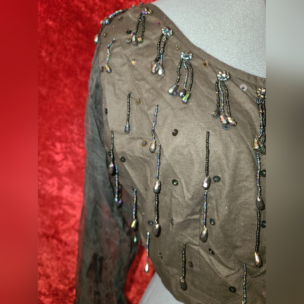 Speed Limit Mph Boho Sheer Sleeves With Iridescen… - image 2